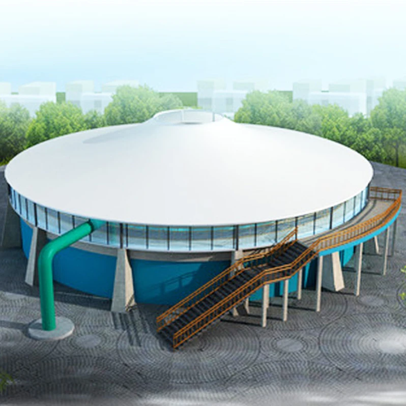 Наружная мембранная конструкция PVDF антикоррозийная крыша современный промышленный биогазовый варочный котел архитектурный дизайн мембраны