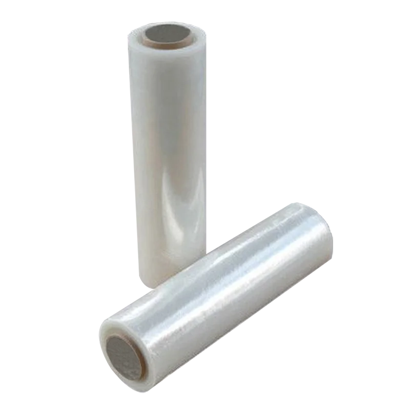 hand use plastic wrap polyethylene LLDPE stretch film roll for shampooing bottle sealed package