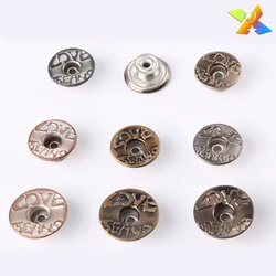 Factory Custom Colorful Zinc Alloy jeans button rivet jeans-button customized jean button