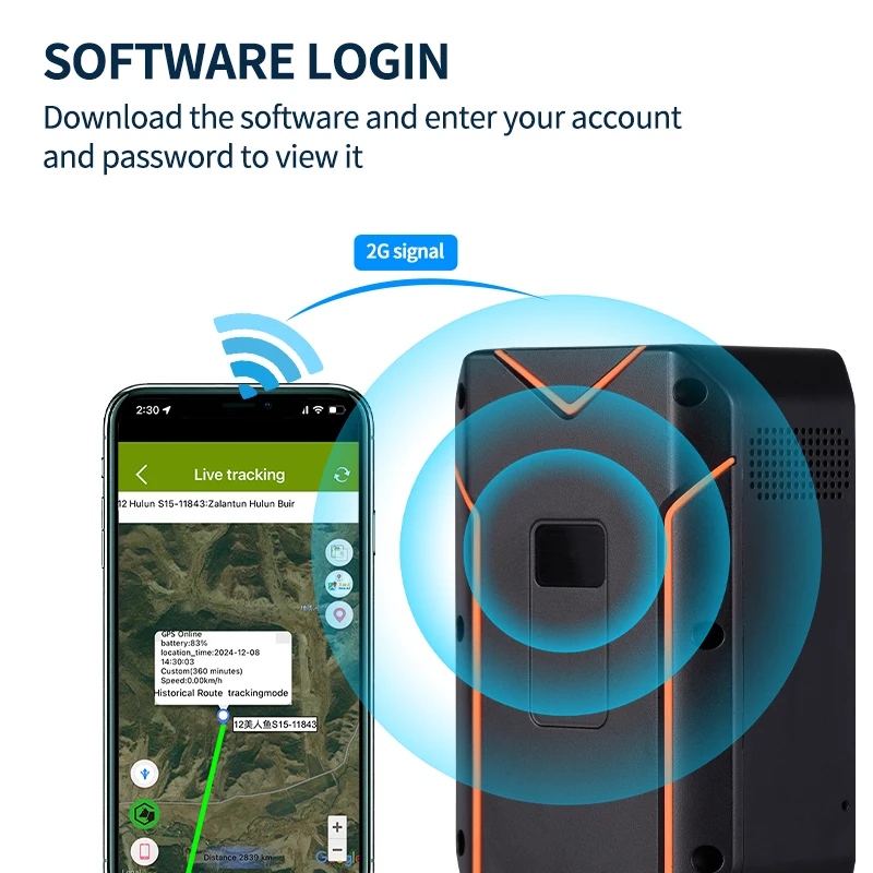 AHGUEP Brand GPS Tracker Waterproof Remote Control 4G Network LBS Positioning GSM Cattle Sheep Collar PC App Remote Monitoring