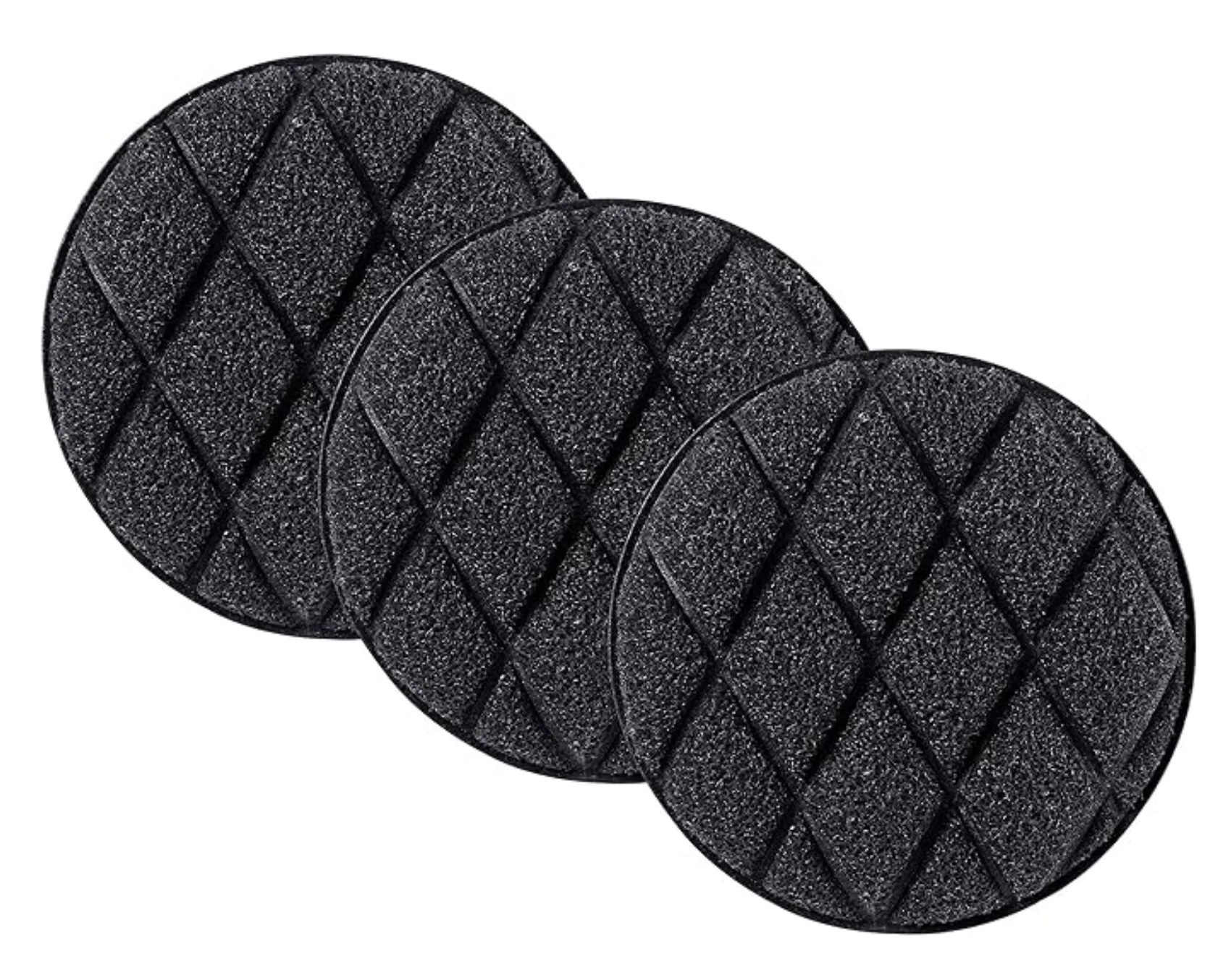 Black Round Rectangle Scrubber Sponge Dual Cleaning Sponge and Scrubber Surfaces for Easy Cleaning