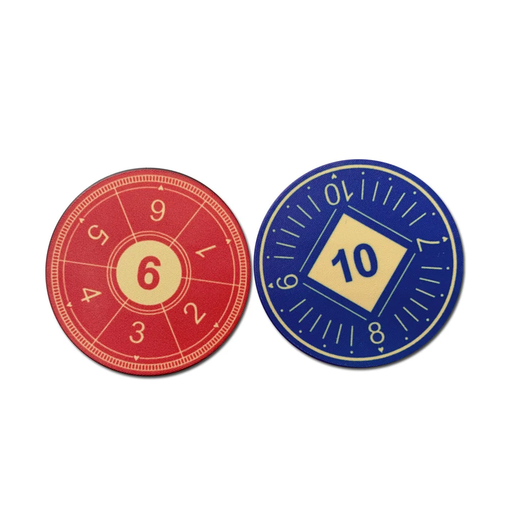 High Quality Ceramics Tournament Cards Round Counting Cards Poker Chips Customization Board Game