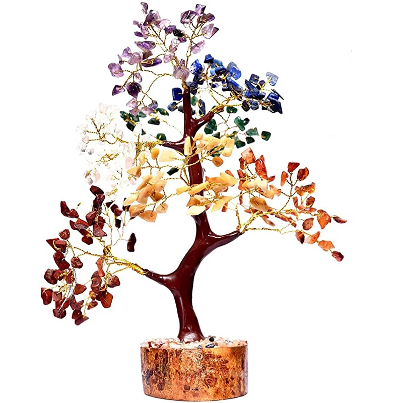 7 Chakra   Feng Shui Money Tree Crystal Tree for Positive Energy Reiki Healing  Home Office Decor Spiritual Gift
