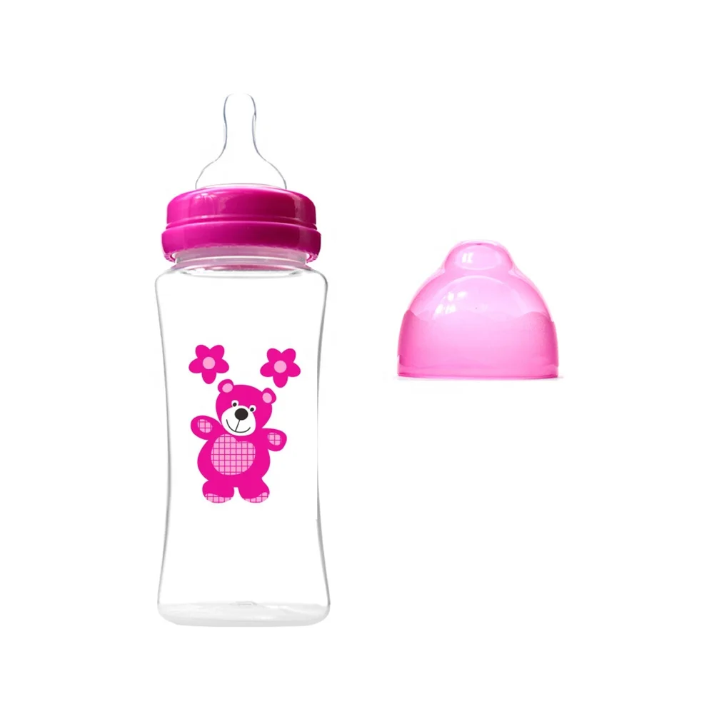 food grade BPA free infant milk feeding bottles easily gripped baby nursing bottle