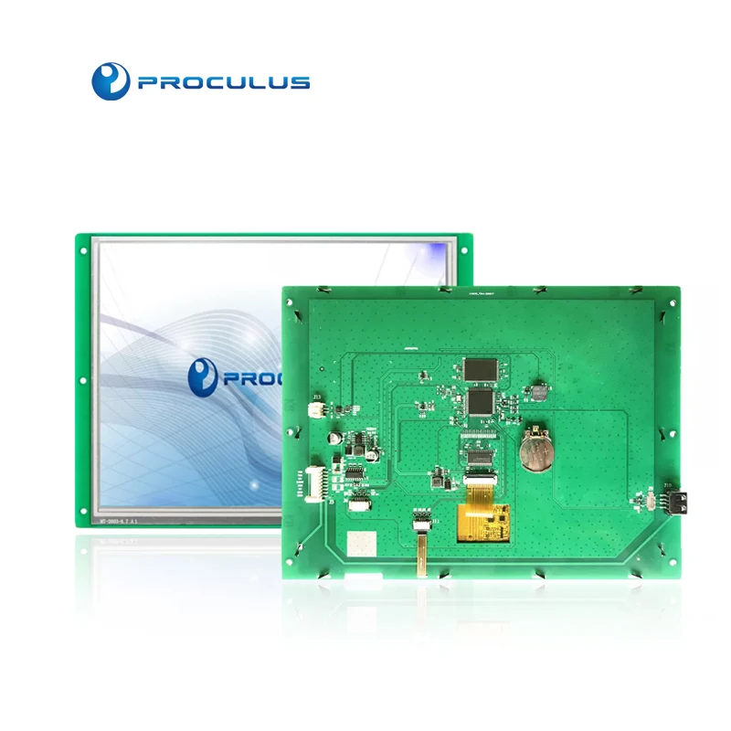 Proculus 9.7 inch 1024*768 TFT HMI Touch Panel Medical Grade LCD Module Intelligent UART Serial Support TTL/CMOS Port Display