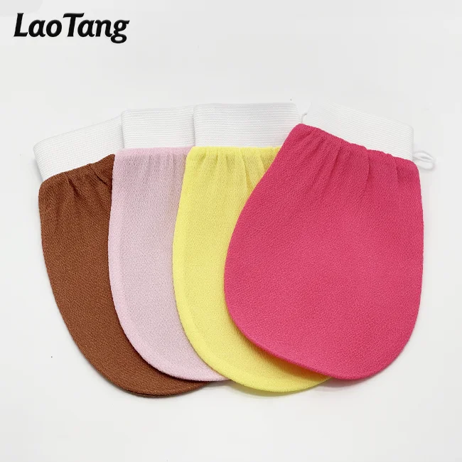  Quickly Delivery Black Exfolaiting Gloves Moroccan Hammam Viscose Bath