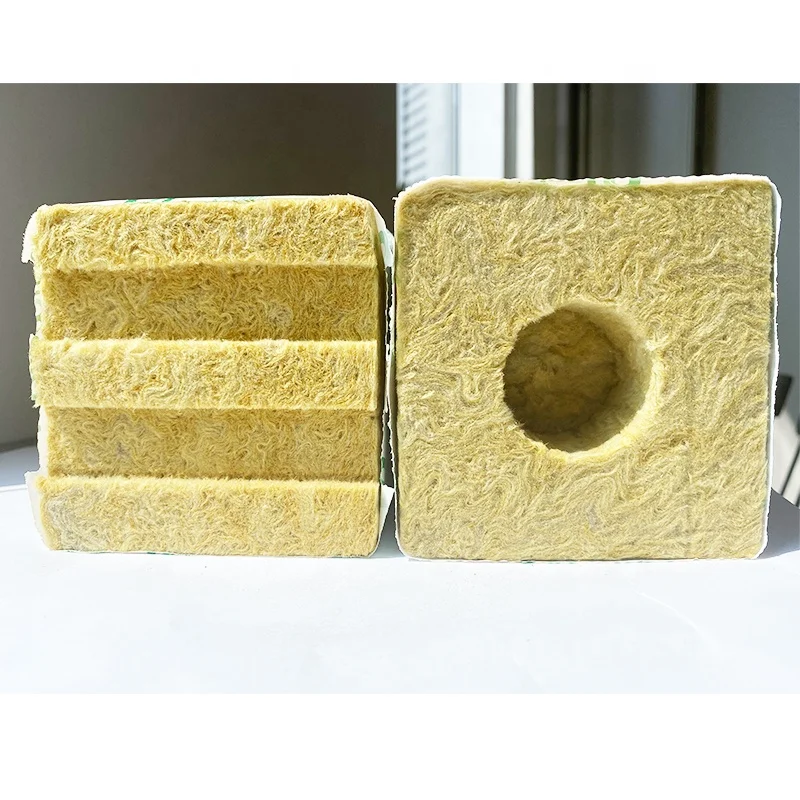 100*100*75mm agricultural rock wool cubes for growing hemp (1600358707816)