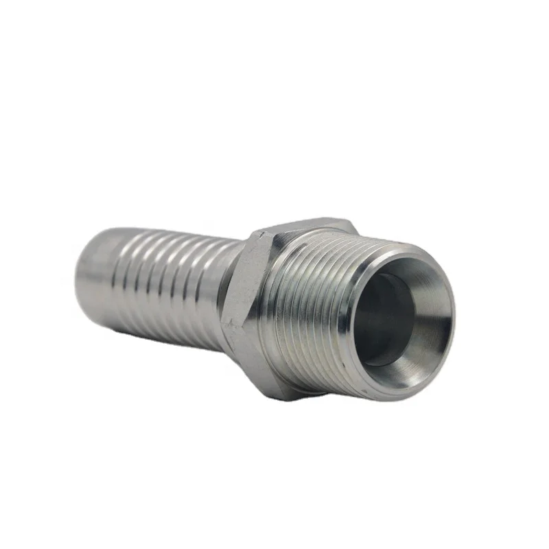 cost effective crimp hydraulic male BSPT fittings reusable hydraulic hose fittings