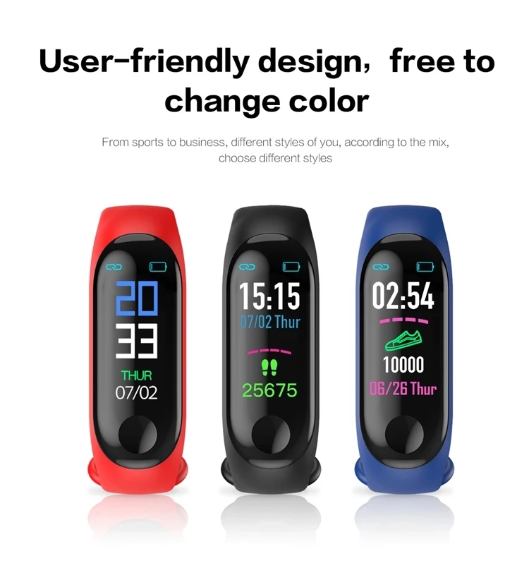 
2021 Original factory hot sale global version smart band color smart bracelet m4 smart watch mi band 4 for Android xiaomi band 4 