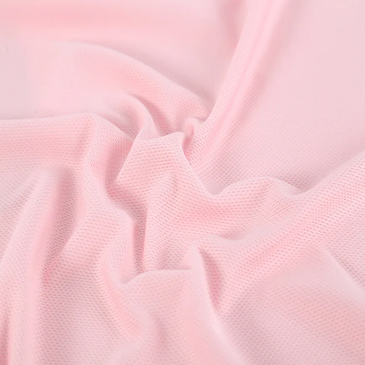 hot sale china 75d 100 polyester sport fabric knit breathable bird eye mesh Sportswear fabric for clothes