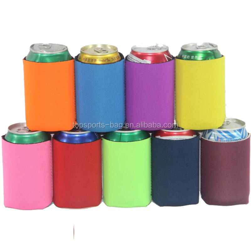 Drop Shipping Party Blank Can Coolers (4, 6,12 Bulk Pack) Blank Beer Coolies Sleeves Neoprene
