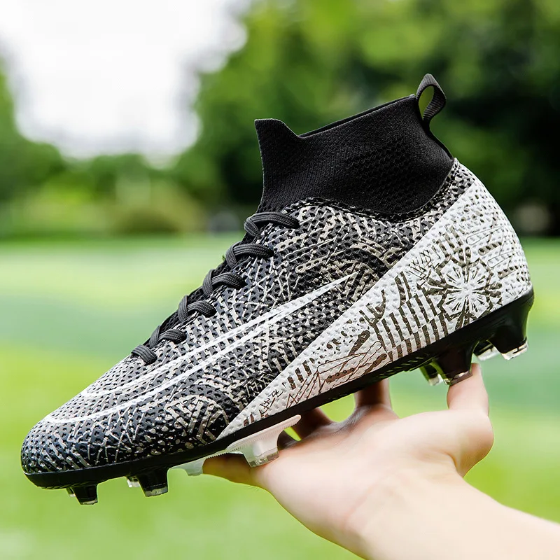 Oem/odm Factory Professional Original Custom Outdoor wear resistant Training Football Boots High Top Soccer Shoes For Men