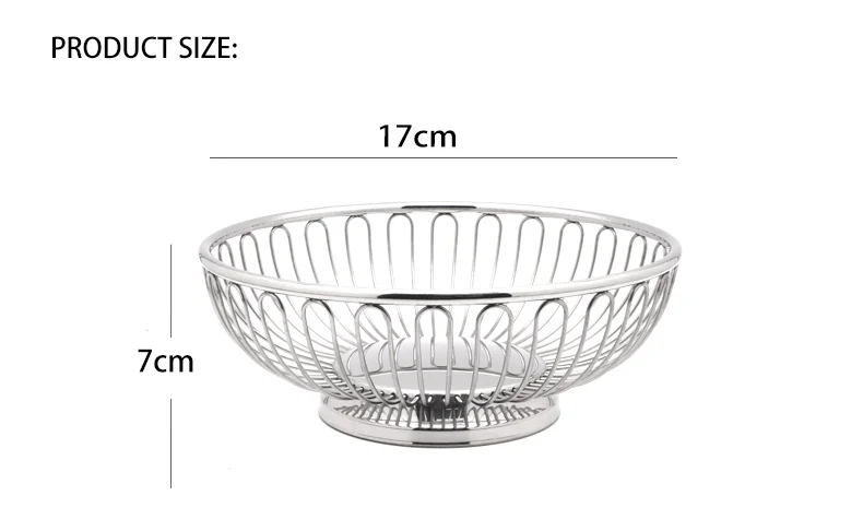 Креативная кухонная чаша для хранения овощей, металлическая сетчатая корзина для конфет и фруктов