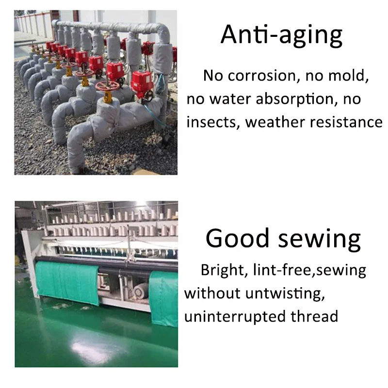 Factory free sample all kinds of high temperature fiberglass ptfe coated sewing thread