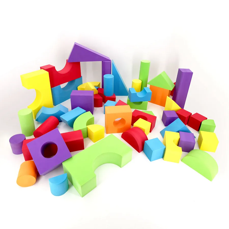 2024 Lower price Christmas new gift Educational Learning diy Toys Distributors Colorful Eva Foam Building Blocks for kids toys