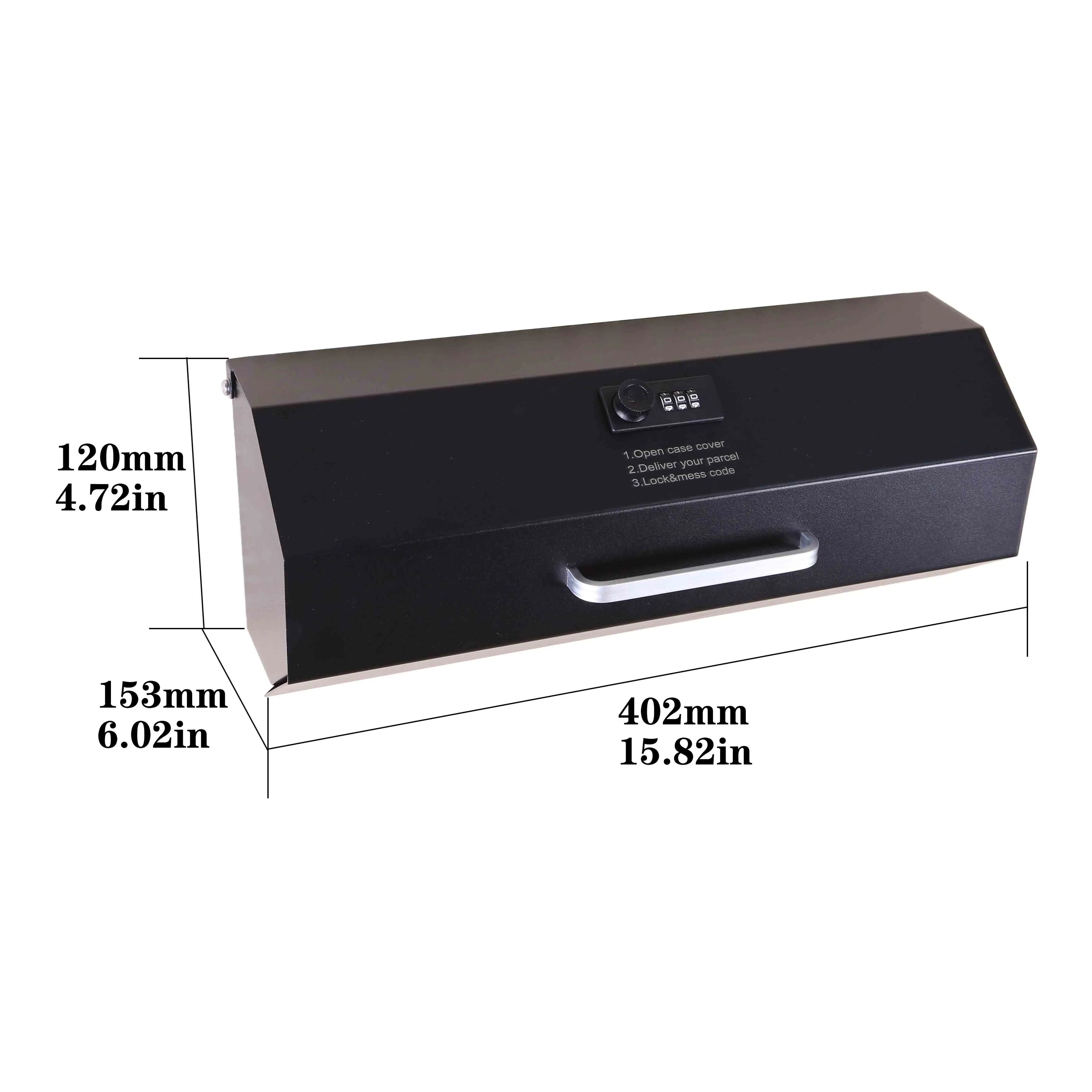 Wall Mount Stainless Steel/ Powder Coating Lockable Parcel With Code Lock Big Capacity Oxford Bag Free Space