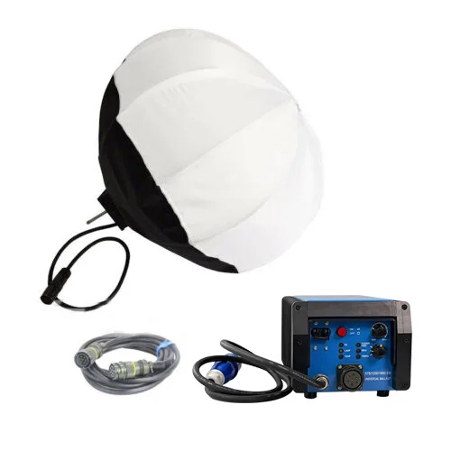 ALUMOTECH шар голова + 575W/1200W/1800W балласт + 7 м кабель комплект Pro для HMI съемочного павильона для студийной фото-и вещания