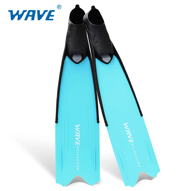 WAVE Professional use soft long blade has better driving force under water free diving fins
