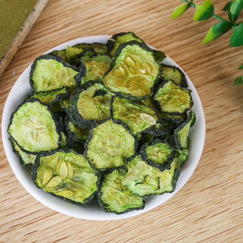 Высокое качество FD ломтик огурца сушеный зеленый овощ AD огуречные хлопья