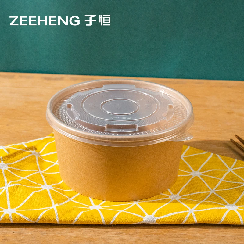 Manufacturer directly sale paper boxes kraft bowl 1100ml paper boxes to go