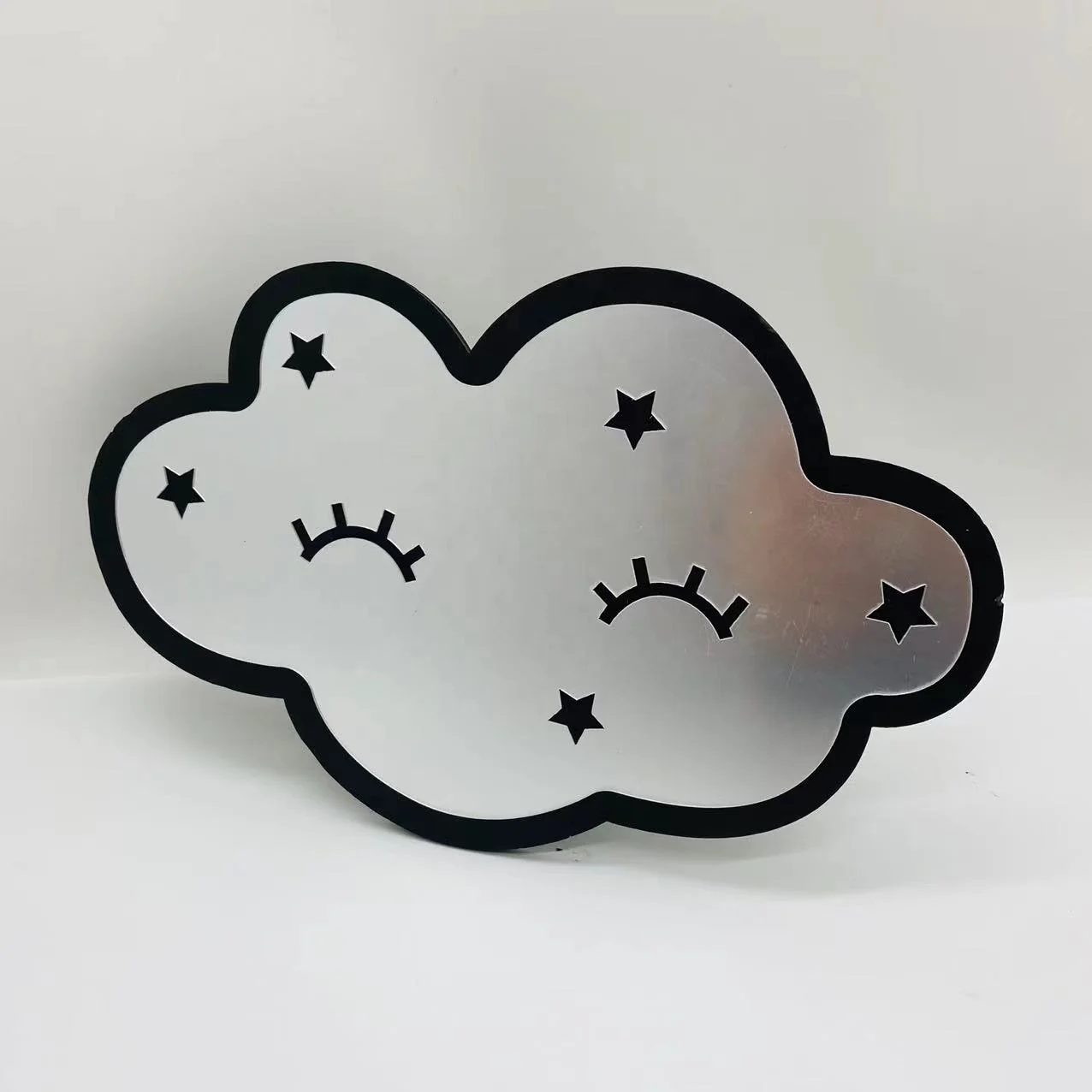Cartoon Moon Mirror Custom Design Unbreakable Secure Wall Sticker mirrors for Decor Acrylic Mirror