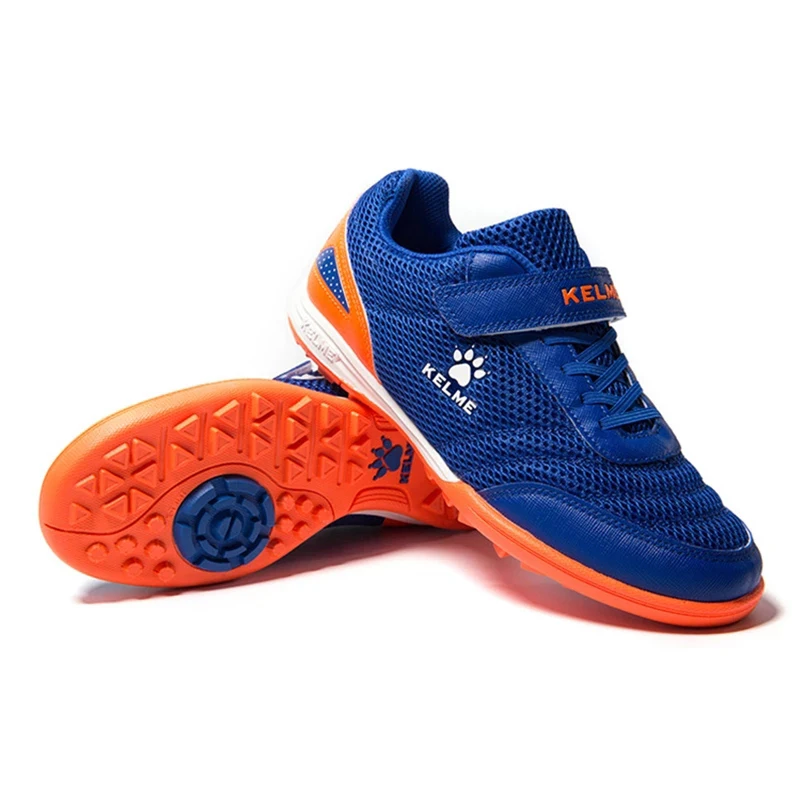 Детская футбольная обувь KELME, футбольные бутсы, оригинальные детские футбольные кроссовки с высокой подошвой
