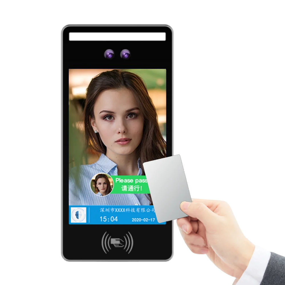 Linux Online Wiegand Swipe IC Card Face Recognition Time Attendance And Access Control Machine D801