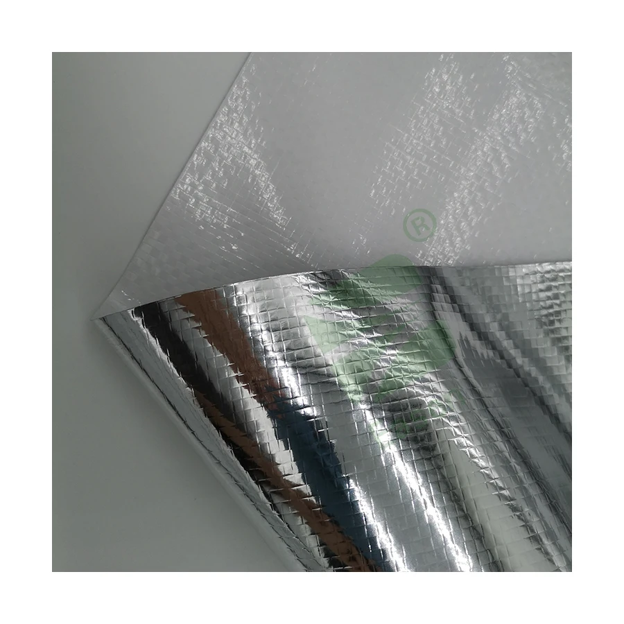 Aluminium woven single side thermal insulation fabric foil woven insulation manufacturers
