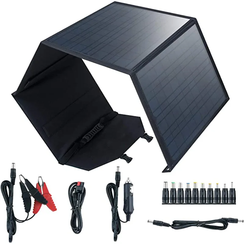 Outdoor Travel Camping Power Station Use ETFE Portable 100W Integrated Foldable Folding Solar Panel