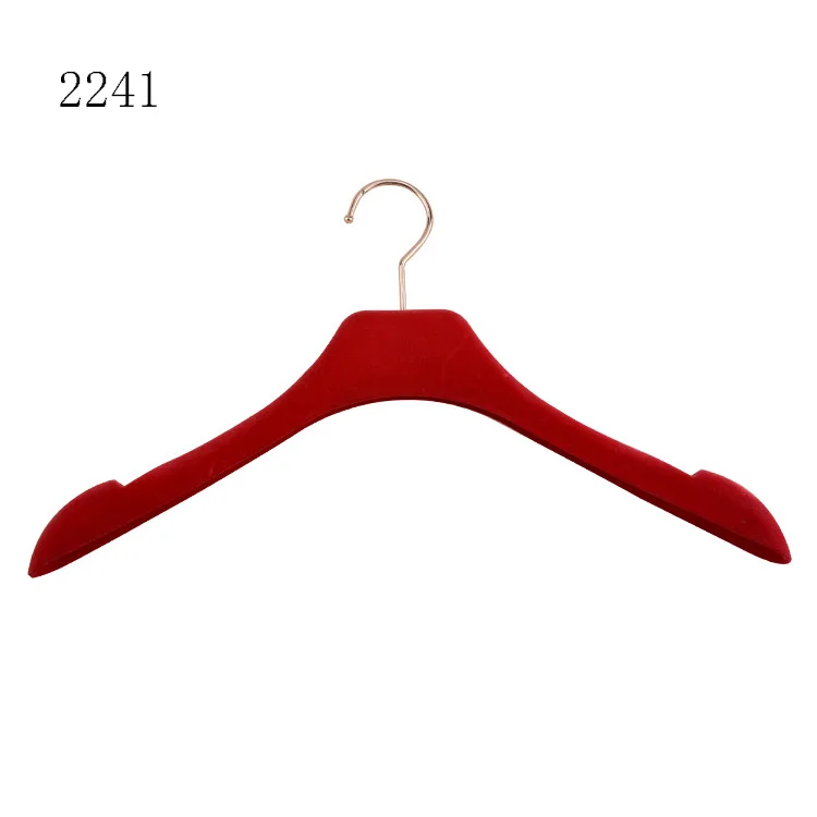 High Quality Custom Pink Velvet Hanger for Female Dress & Coat Multifunctional & Durable Clothes Display Hanger