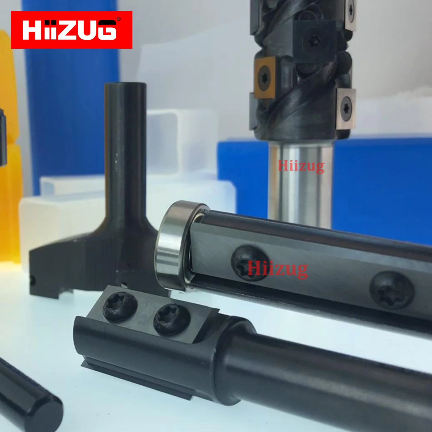 Flush Trim Router Bit with Replaceable Carbide Insert Blades Top Bottom Bearing Type Straight Bits For Wood Pattern Trimming