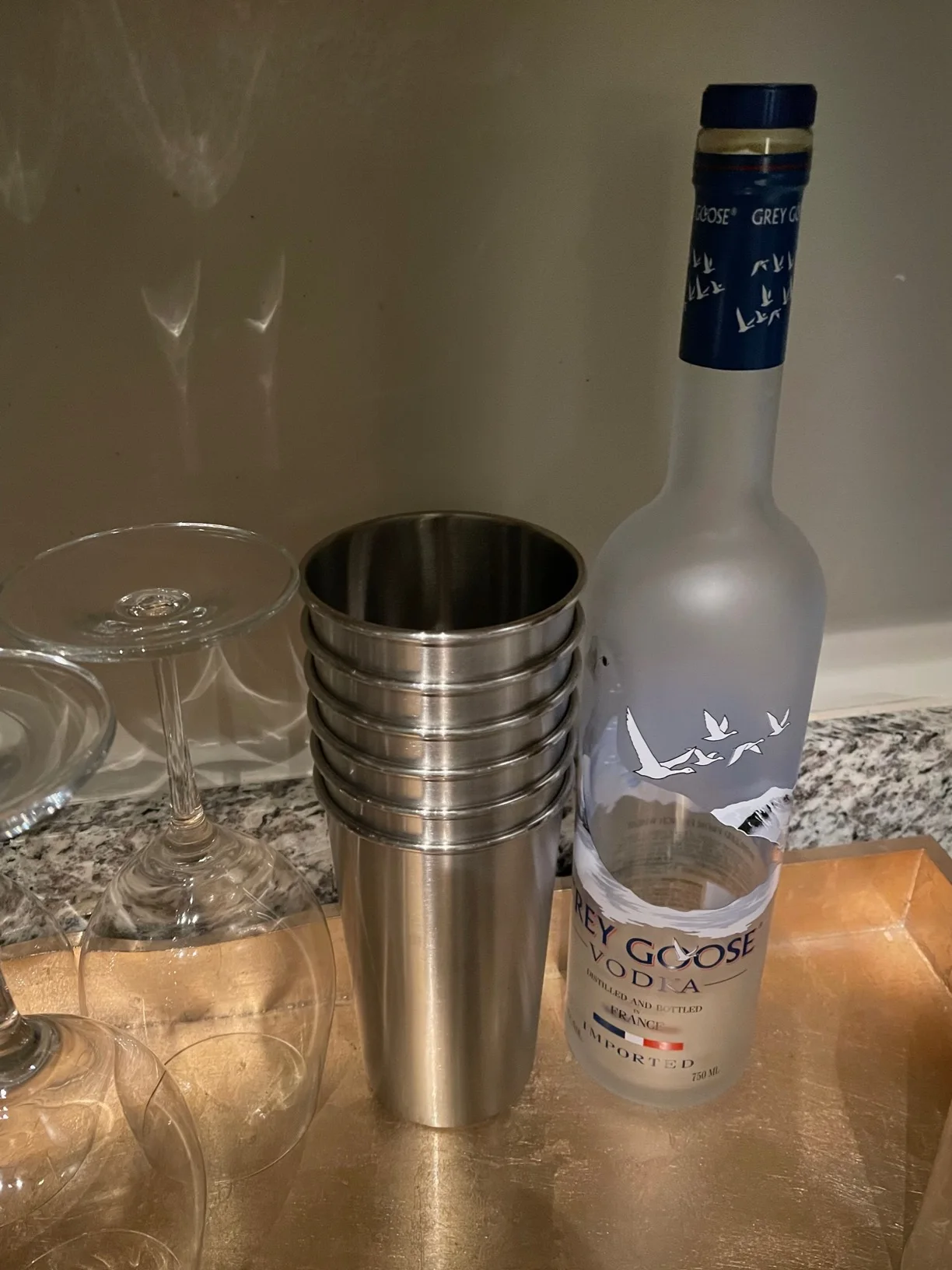 The 70ml Metal Shot Cups,Stainless Steel Shot Glasses for Drinking Beer and Wine