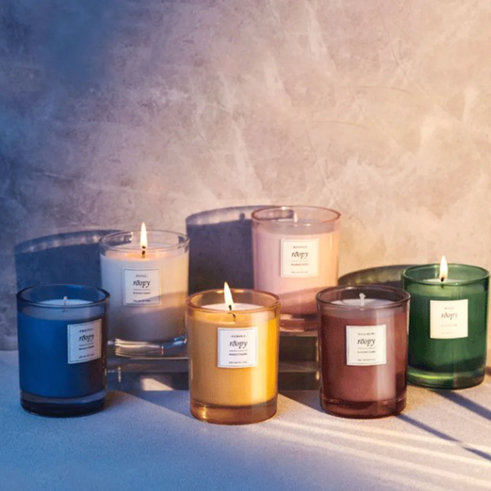 Ins Hot Sale Soy Candles Scented Luxury Private Label China Manufacturing Coffee Smokeless Scented Candle Wholesale