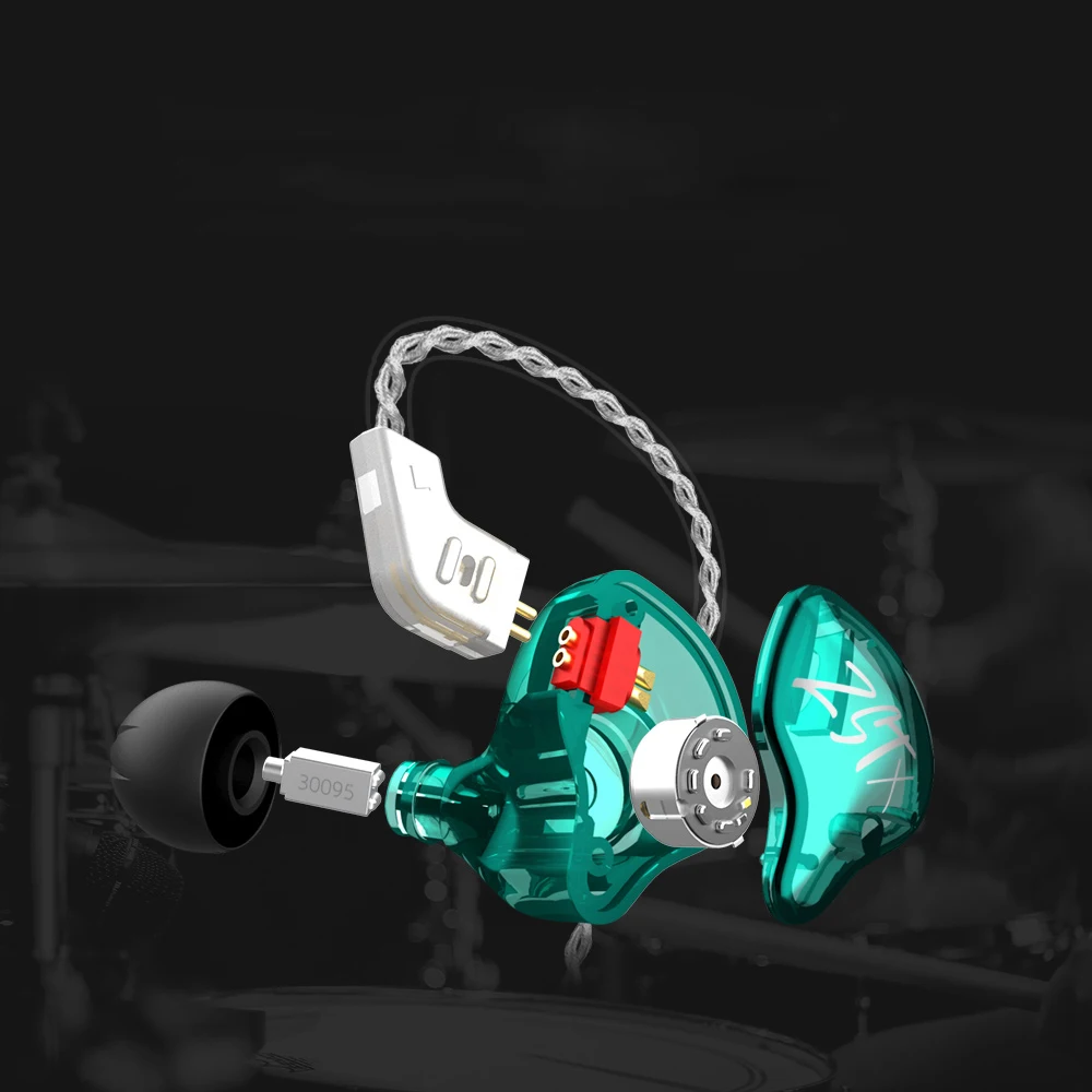  2020 KZ ZST X In Ear Monitor наушники Hifi с шумоподавлением спортивные гибридные 1BA + 1DD Super Bass