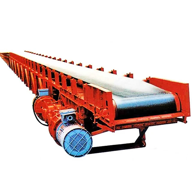 Inclined rubber belt conveyor price sell well in stone crushing line, mining, construction