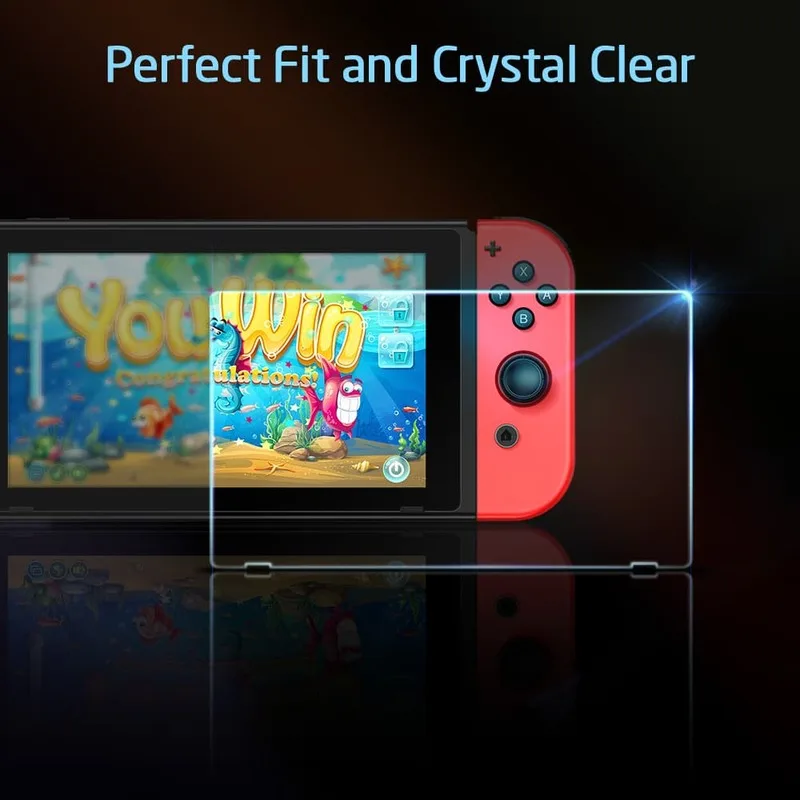  Amazon 2 упаковки Защита экрана для Nintendo Switch 9H 2.5D подходит защиты закаленное стекло