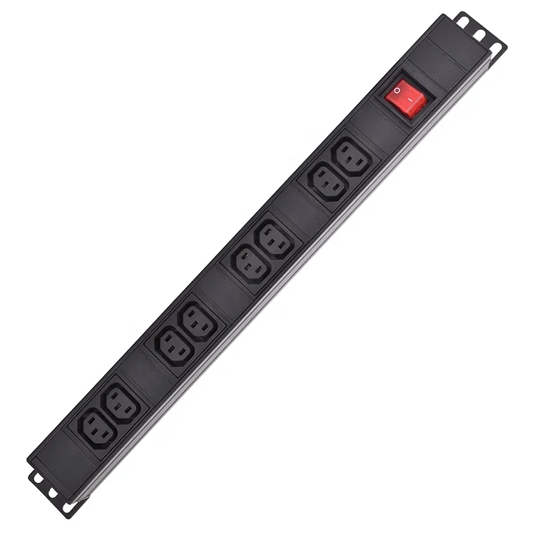 
 C13 управляемый pdu для стойки 1u блок распределения питания с защитой от перенапряжения  