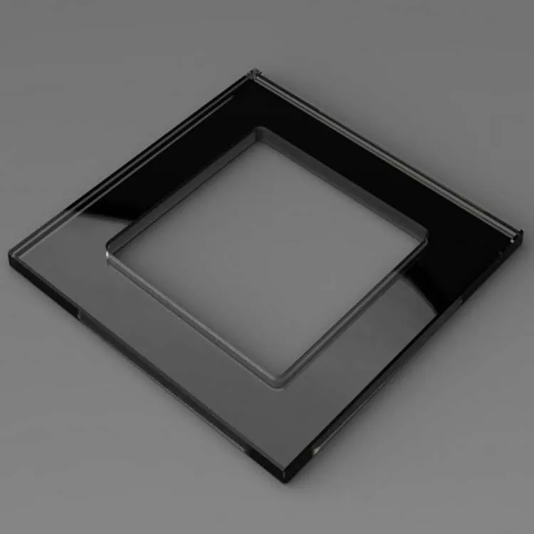 Hot Sale Glass Panel Frame square shape wall light switch full range With tempered glass smart home wall switches