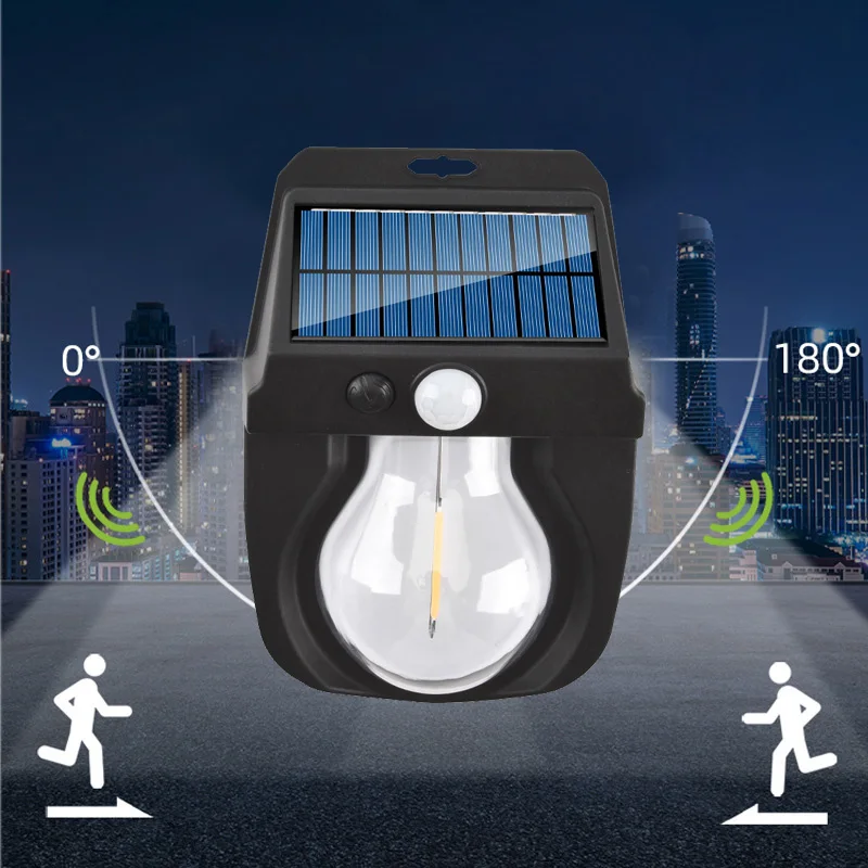 Solar Wall Lights Outdoor Waterproof Motion Sensor Wireless Porch Lights Front Door Solar Garden Light