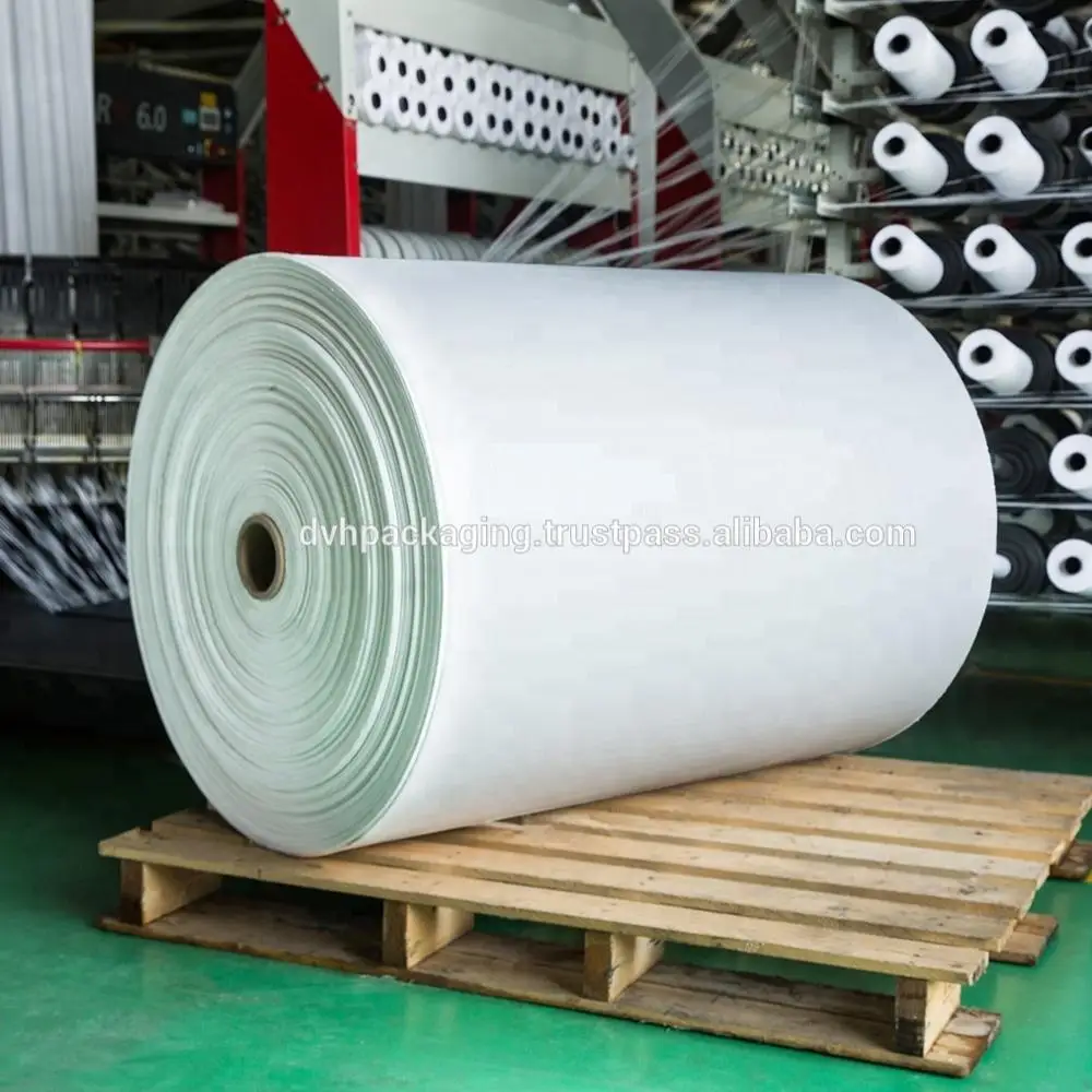 
PP woven Fabric Roll poly tubular white fabric best factory price for making PP woven bag 