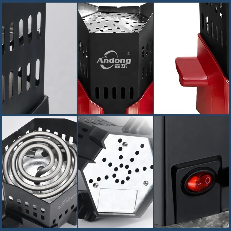 Andong latest high quality new hookah electric charcoal burner starter shisha logo customized