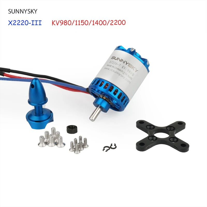 SUNNYSKY X2220-III 980KV 1150KV 1400KV 2200KV Brushless Motor for RC Models