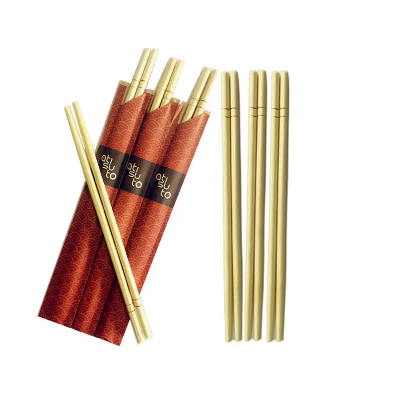 Professional factory Paper Packed Disposable Natural Bamboo Chopsticks Sushi Stick With Customized Logo