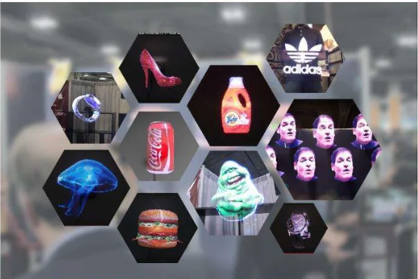 Manyfacture Wholesale led  Hologram Fan 50cm  3D hologram fan