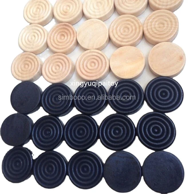 wooden checkers pieces wooden backgammon checkers/wooden chess