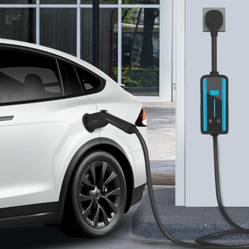 New Design Portable ev charger 40a emergency J1772  ev charger ocpp 1.6