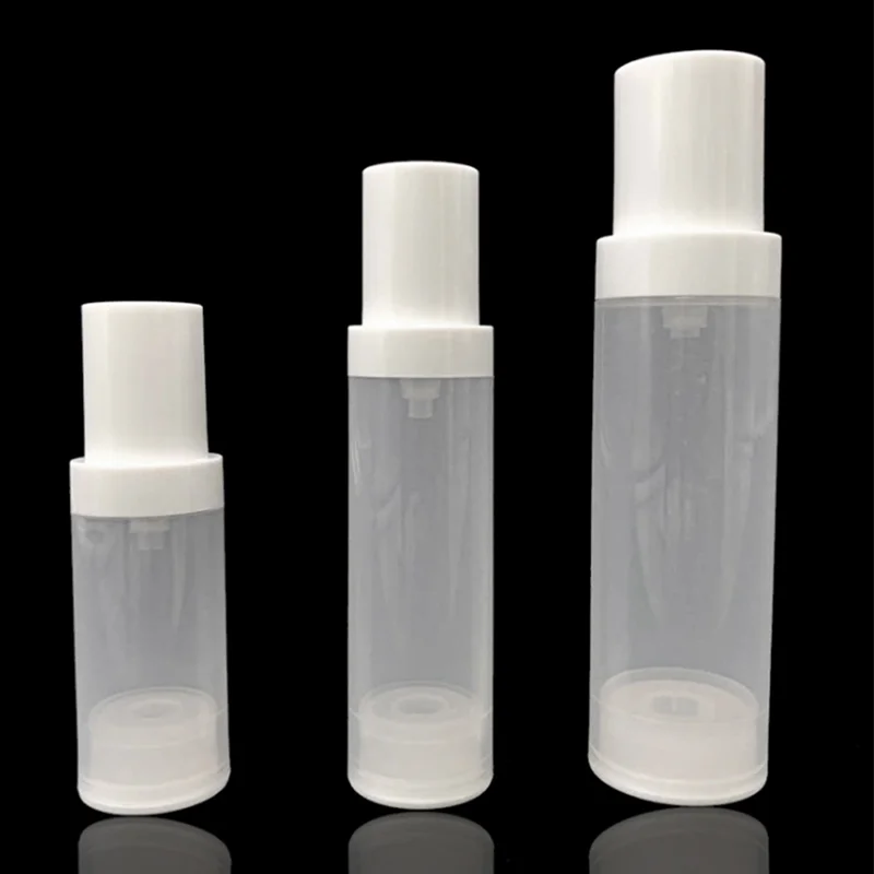 30ml 50ml 100ml scrub lotion bottle PP plastic transparent vacuum bottle press pump cosmetic sub-bottling 1oz 2oz 3oz