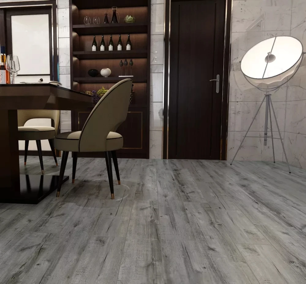 4mm Wooden Look Luxury Vinyl Planks Waterproof Rigid Core Plastic Flooring Click Composite SPC Flooring