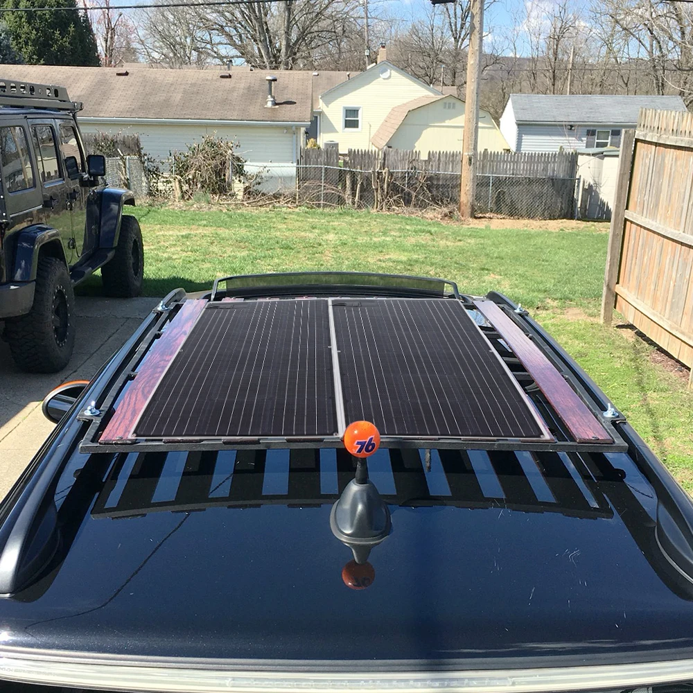 Solarparts Customized Semi-flexible Solar Panels Portable Solar Generator for Marine Boat/ RV