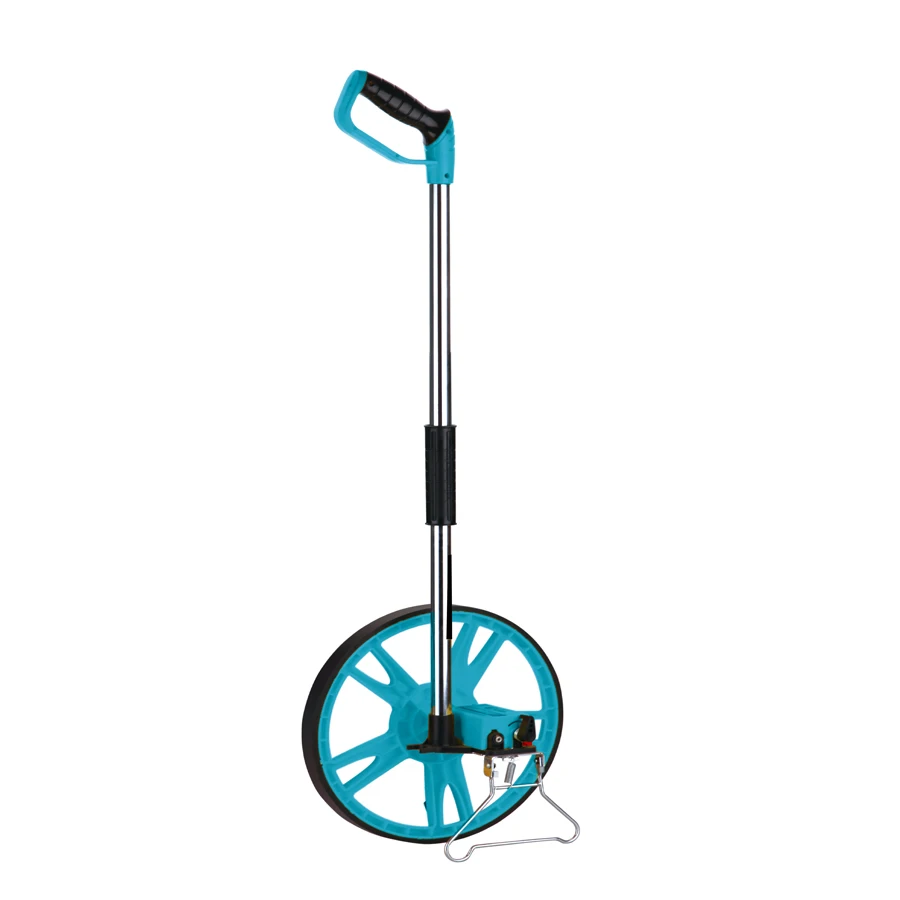 CL10300 Electronic Distance Measuring Wheel with Large Backlit Digital Display; Measure in Feet, Inches, Meters, Yards